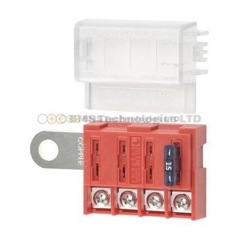 Blue Sea Systems Fuse Block ST-Blade 4 Circuits Bat Term