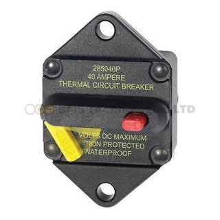 Blue Sea 285-Series Circuit Breaker – Panel Mount 40A – 7082B-BSS